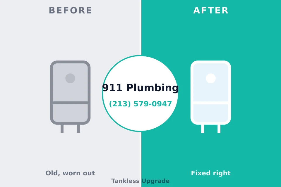 Before and after: plumbing company North Spearfish, SD